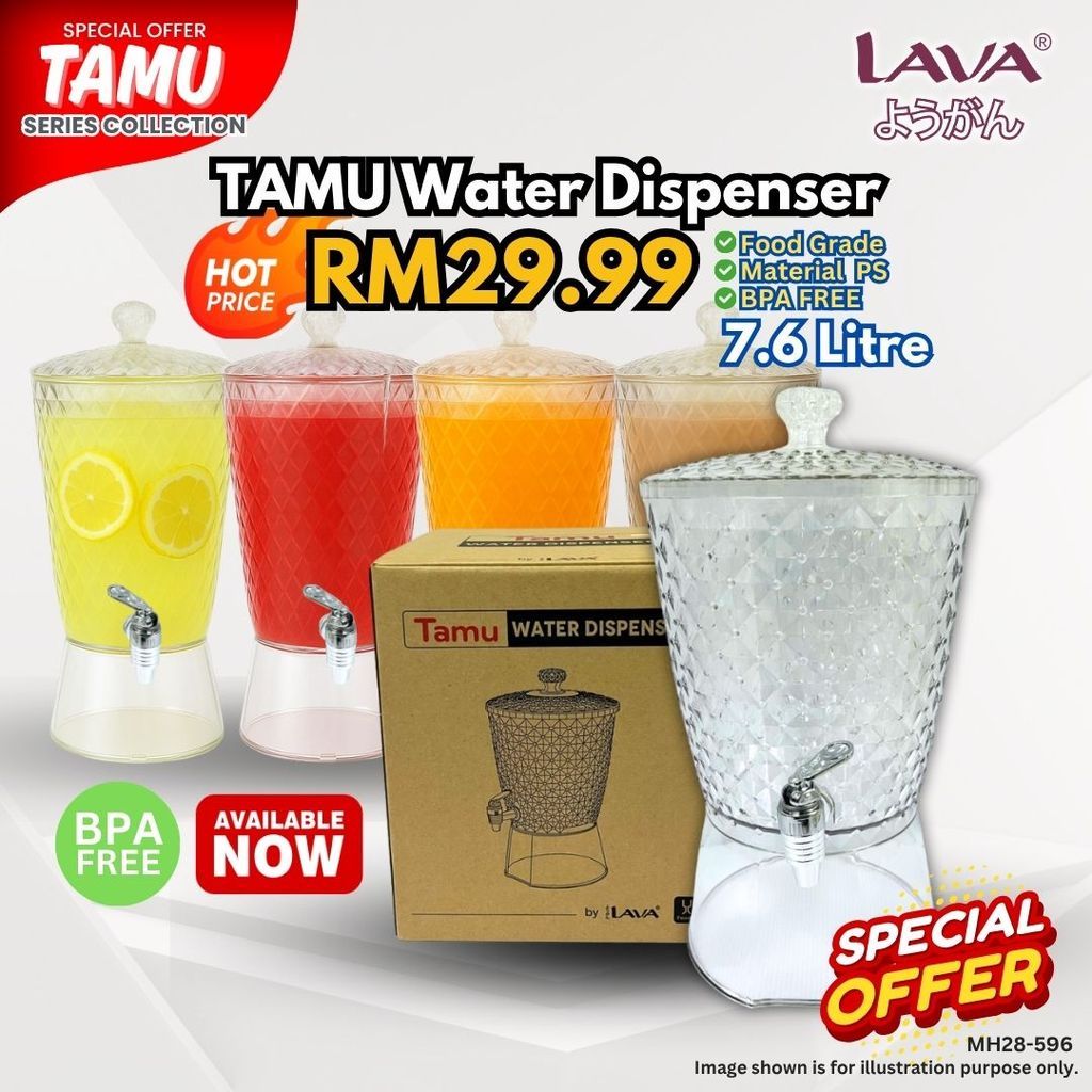 【PERFECT LAVA TAMU CRYSTAL WATER DISPENSER 7.6L I BALANG AIR CRYSTAL ...