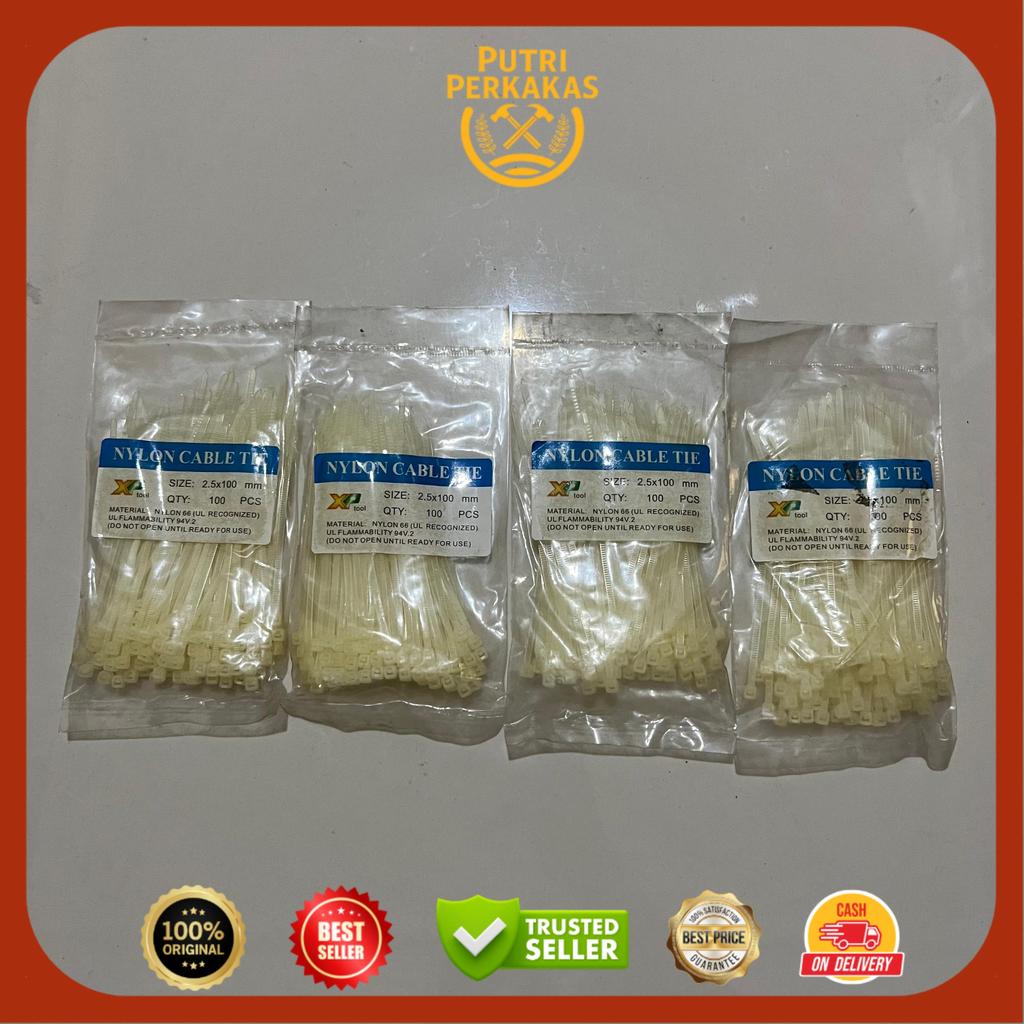 Pengikat kabel Cable Ties XP TOOL 10 cm isi 100 pcs - Gambar 3