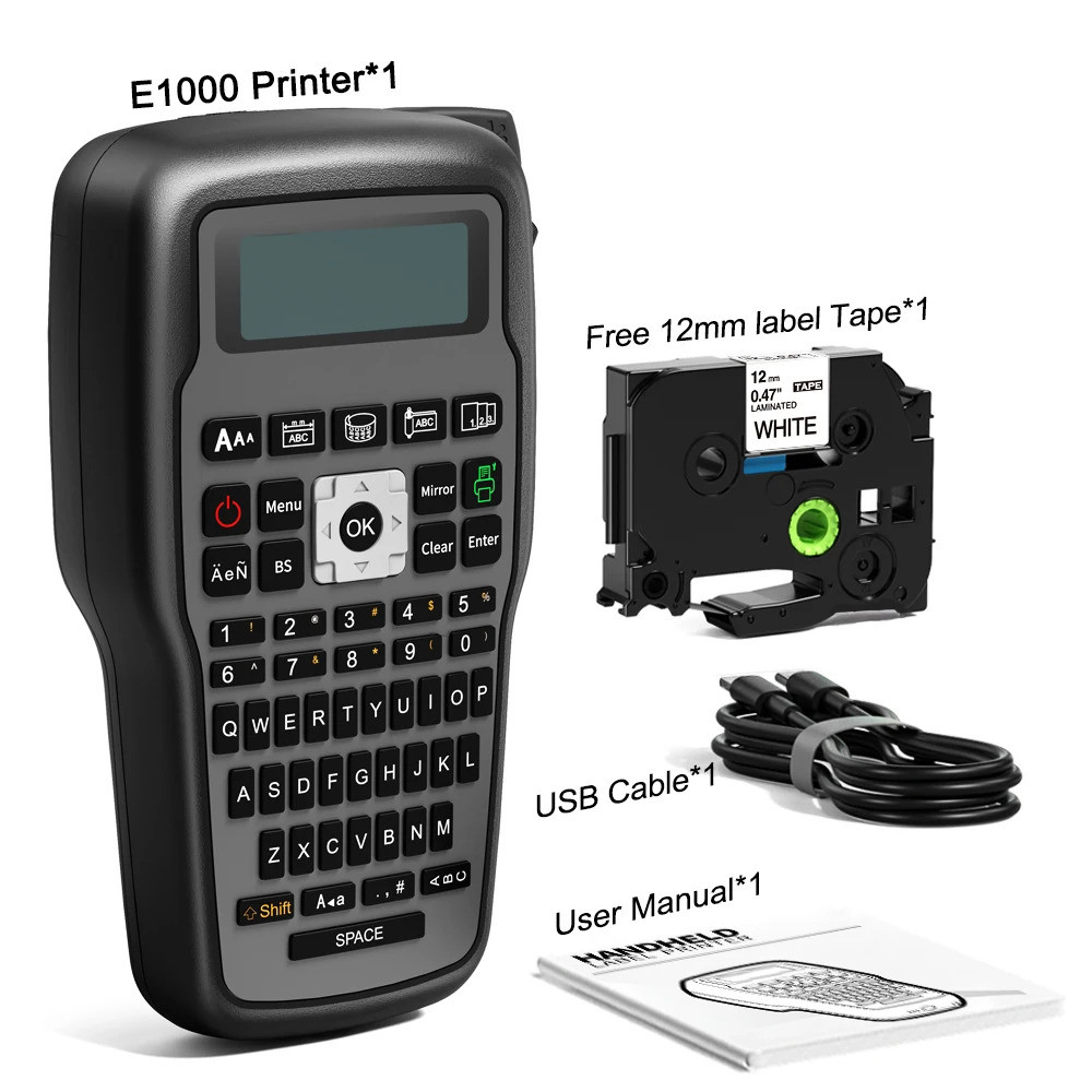 2025 Upgrade E1000 Pro Portable Printer Printer Sticky Label Maker ...