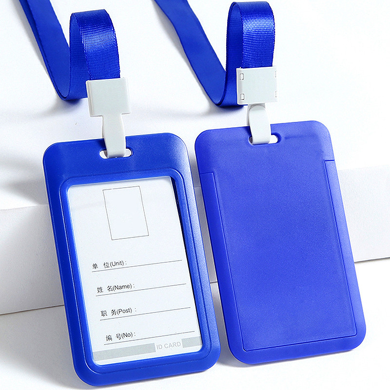 ID Card Holder Work Permit with Lanyard Work Card Badge Work Card Bus ...