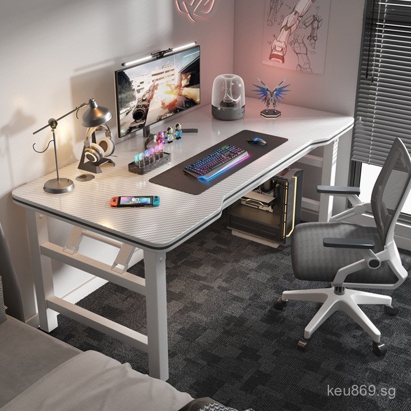 Bedroom Office Desk Home Carbon Fiber Desk Simple Workbench Desk Chair ...