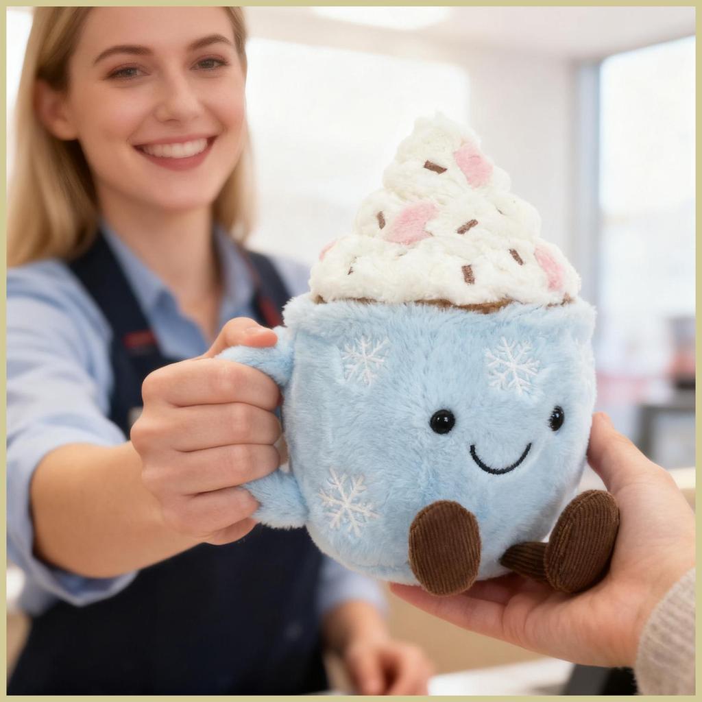 For 2025 Jellycat Marshmallow Hot Chocolate Cute Plush Toys Stuffed