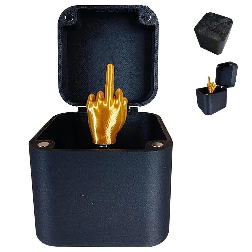 SEASONWIND Middle Finger Box, Interesting Christmas Box Christmas Prank ...