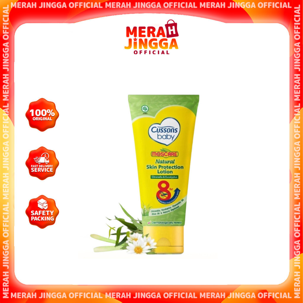 Cussons Baby Lotion Moscare Skin Protection - Losion Bayi Anti Nyamuk / Merah jingga Official