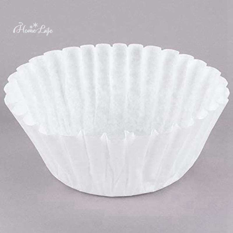 500Pcs 8/12 Cup White Coffee Filters Single Serving Paper for Coffee ...