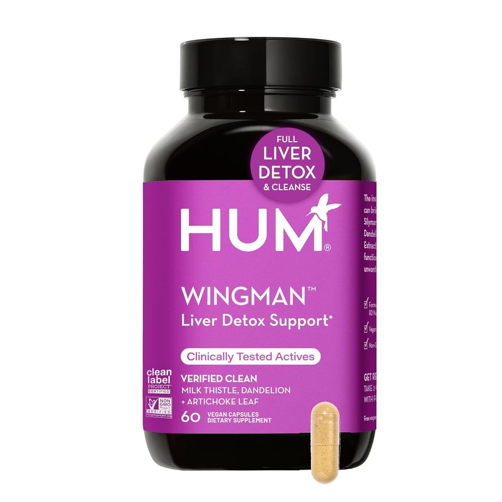 HUM Wing Man - Liver Detox and Liver Support Supplement with Milk ...
