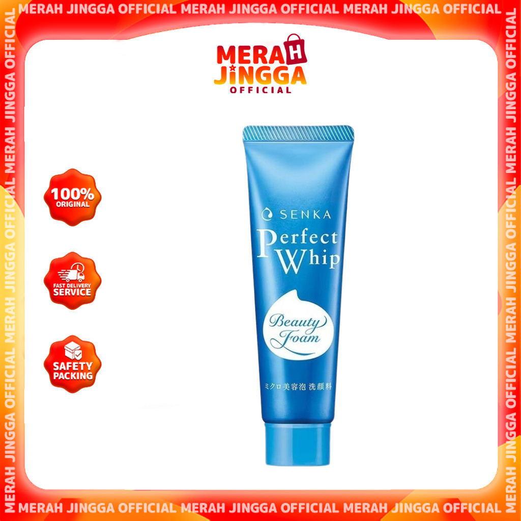 Senka Facial Foam Perfect Whip A Beauty 50gr / Merah Jingga Official