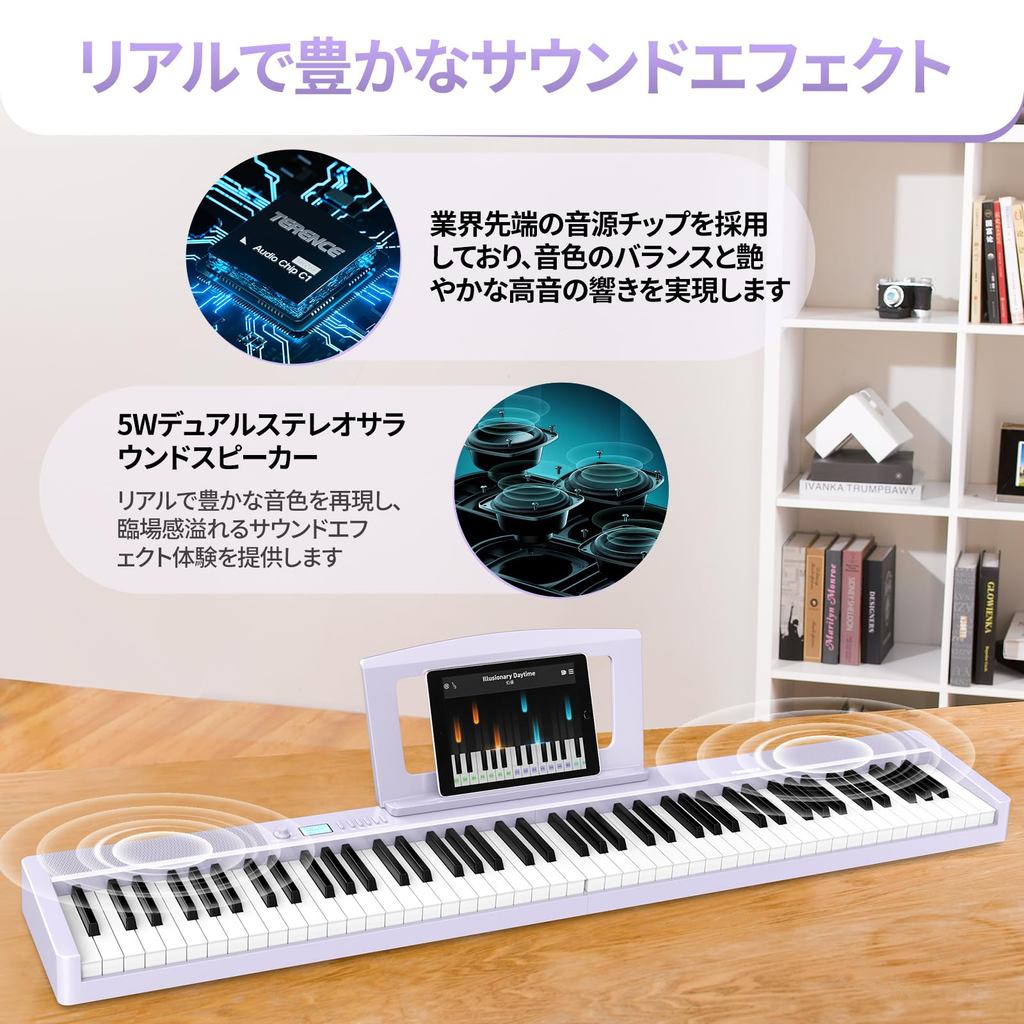 Direct from Japan]TERENCE Electronic Piano 88 Keys Foldable Touch