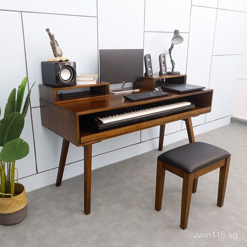 Desk Piano Desk Arranger Workbench Electric Piano Music Solid Wood Work ...