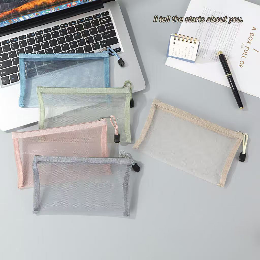 POPmaker Tas Jaring Portable Untuk Pensil & Kosmetik - Gambar 3