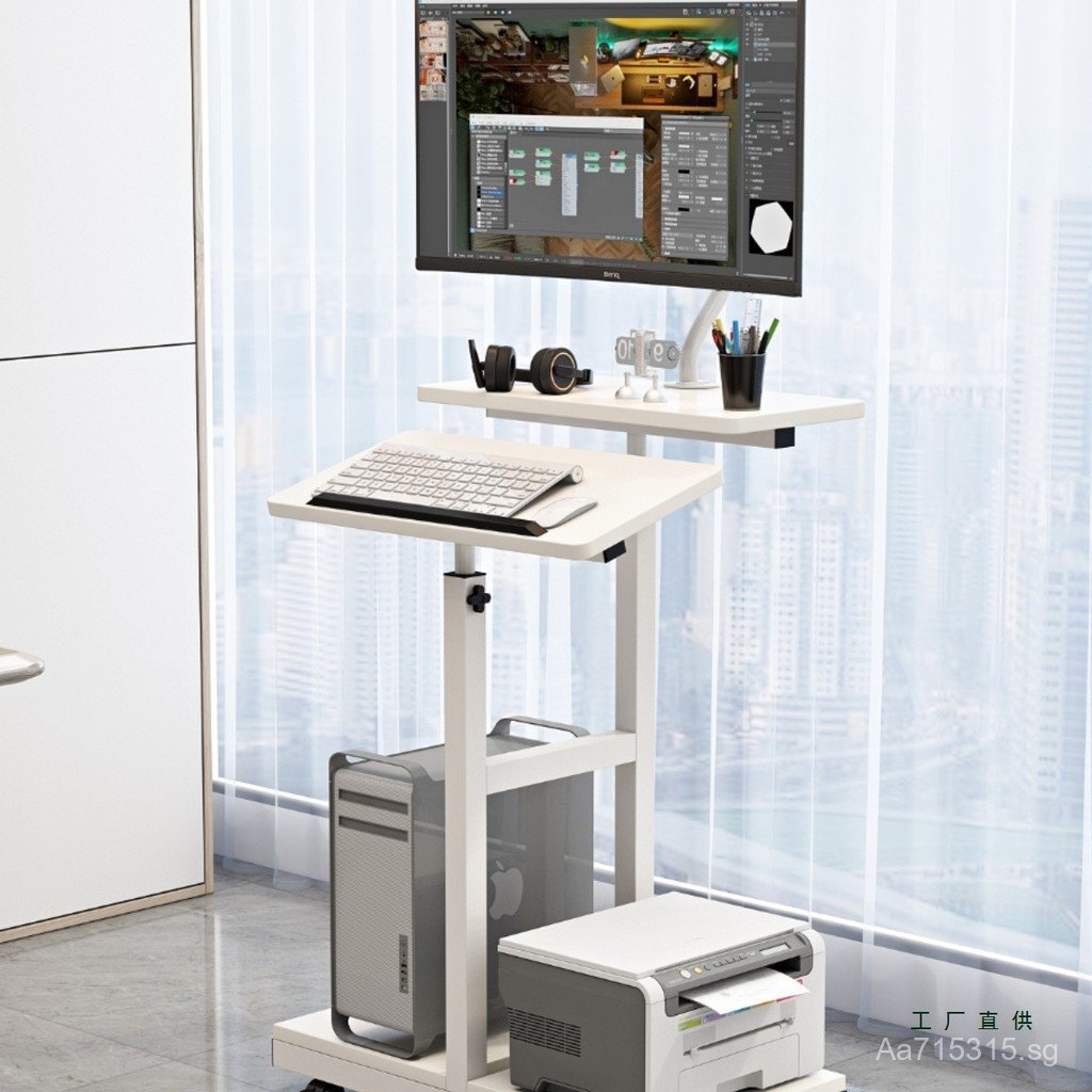 Adjustable Foldable Workbench Home Mobile Standing Desktop Computer ...
