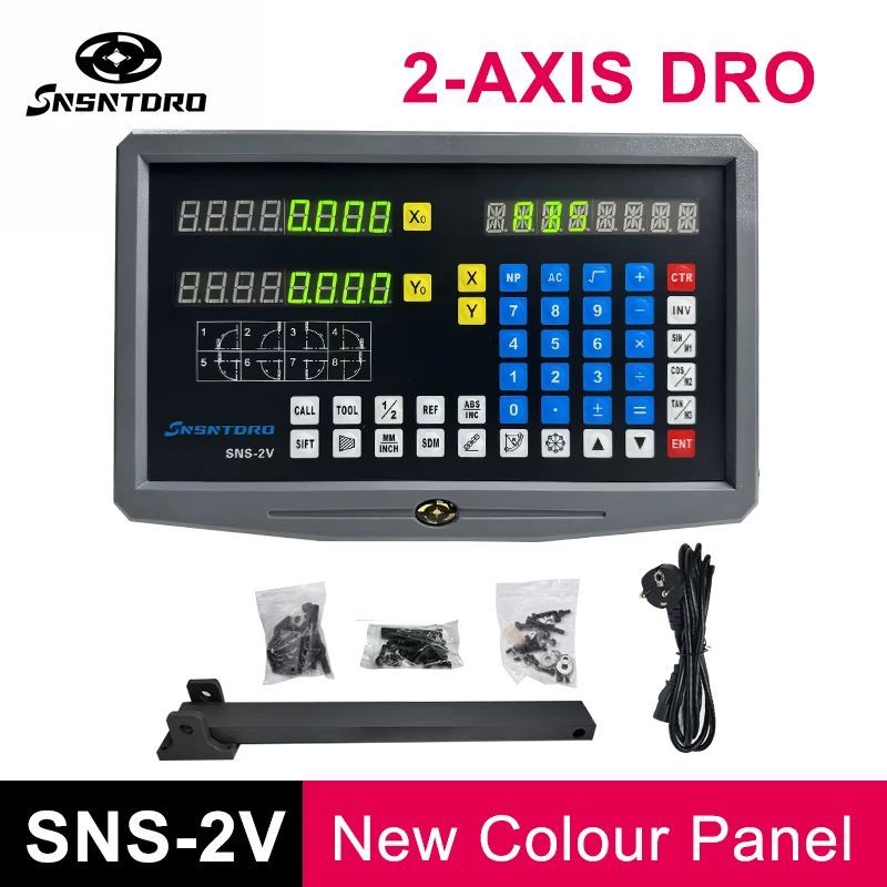 New Colour Panel SNS-2V 2-axis Universal Lathe milling machine DRO ...