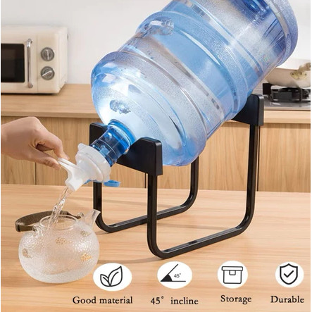 WATER GALLON FOOT RACK + WATER FAUCET AQUA GALLON STAND FOR MINERAL ...