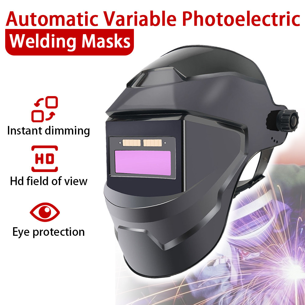 Soldering Mask Auto Darkening Solar Power Welding Mask Automatic ...