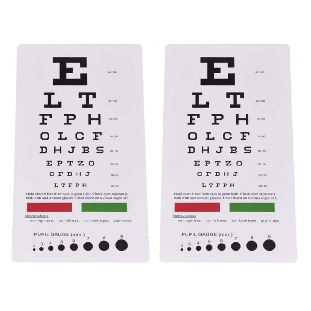 Simplified Vision Assessment with Dual Version Eye Charts and PD Rulers ...