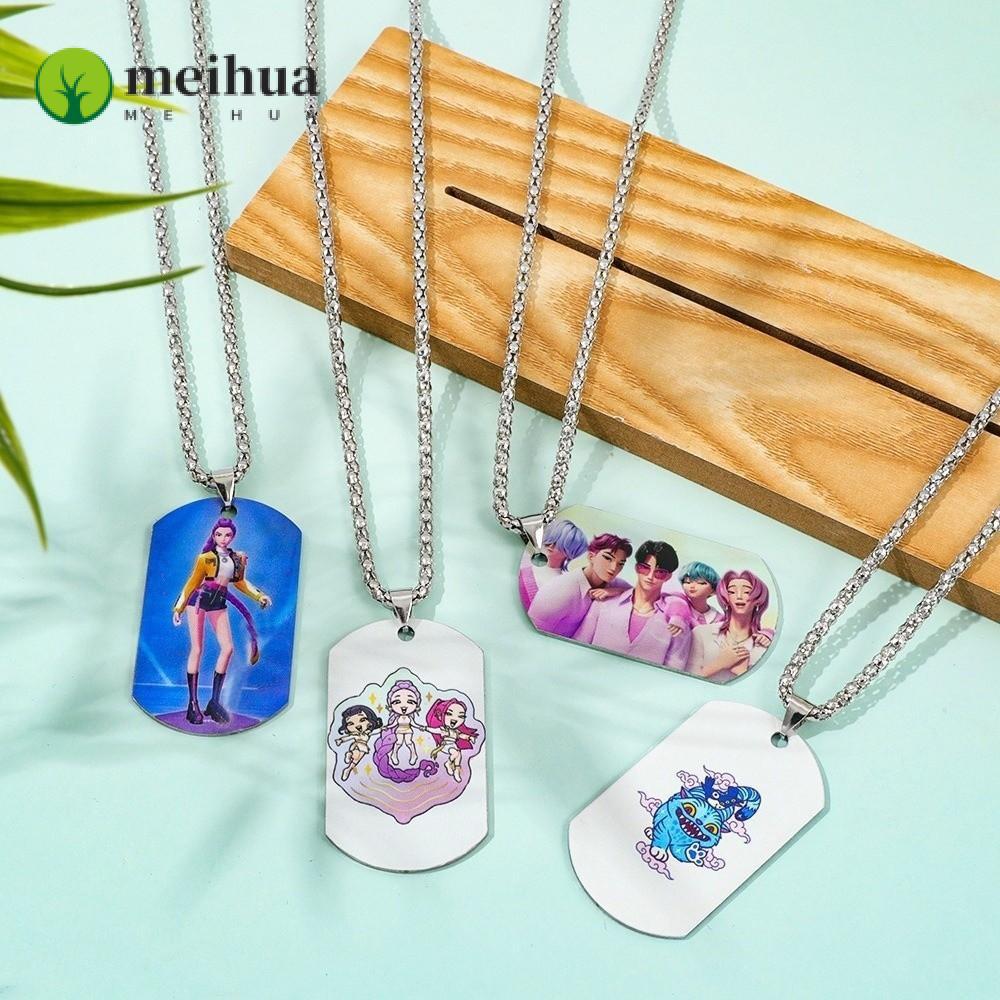 MEIHUAA Hanging Neck Chain, Anime Film Rumi Zoey Mira Rectangular Shape ...