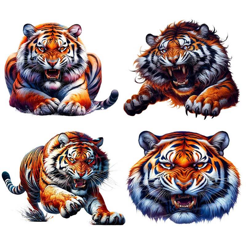 Car Sticker Ferocious Tiger Vinyl Decal Waterproof Rear Window ...