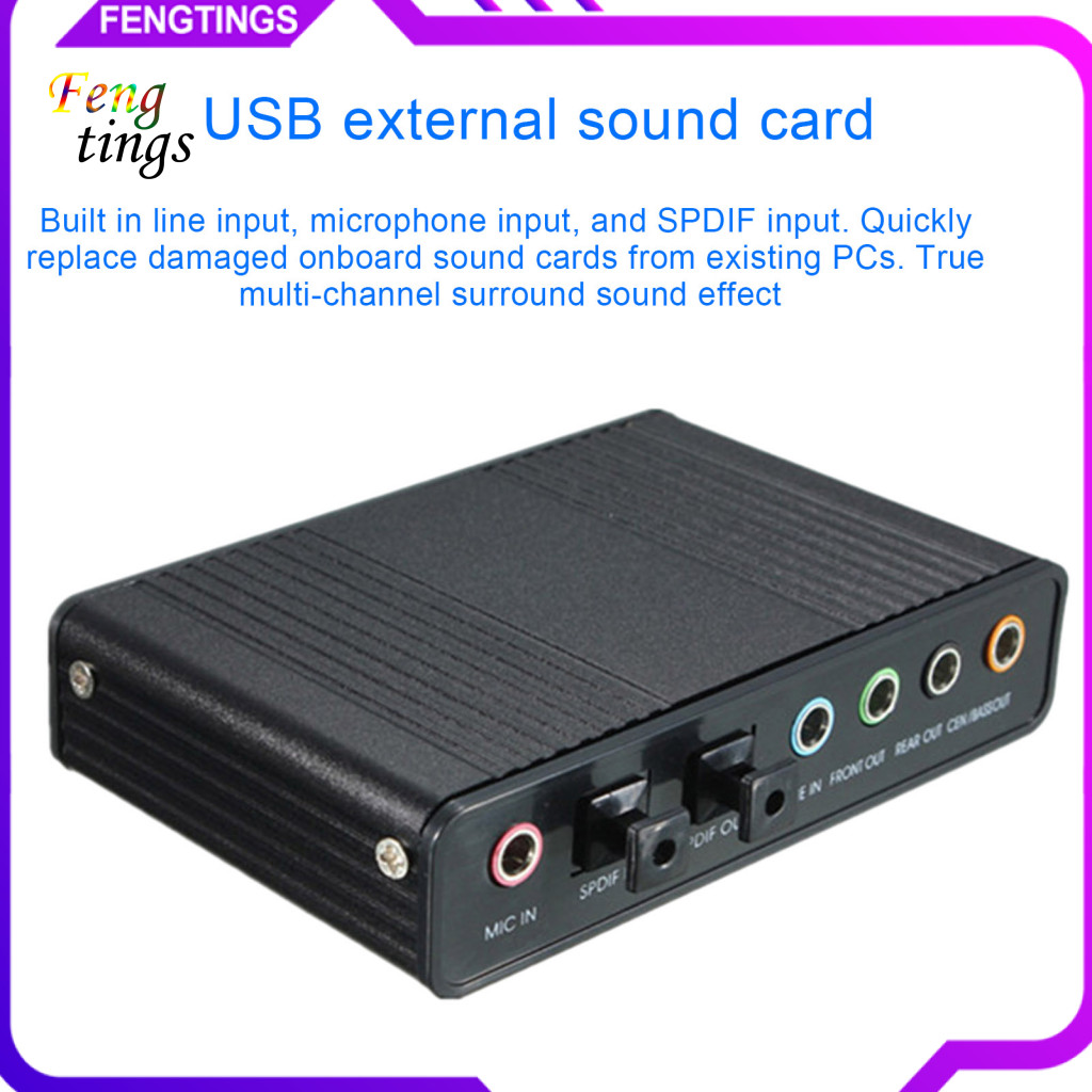 [Ft] Spdif Input Sound Card Computer Sound Card Replacement 6 Channel ...