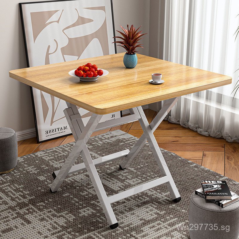 Portable Outdoor Square Table for Dining, Small Household Table, Simple ...