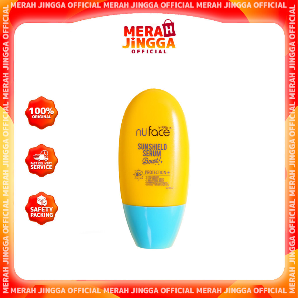 Nuface Sun Shield Serum Boost Protection SPF 50+ PA++++ 50ml Nu Face / Merah Jingga Official