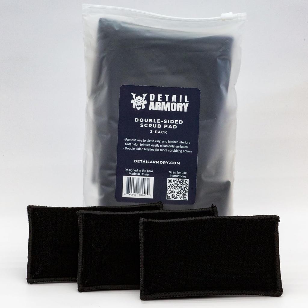 Double-Sided Scrub Pad, Interior Car Cleaning, Effective on Dashboards ...