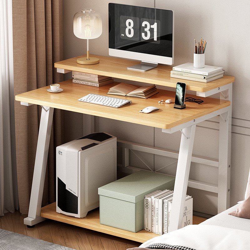 Double-layer Computer Desk Home Desktop Mini Desk Small Computer Desk ...