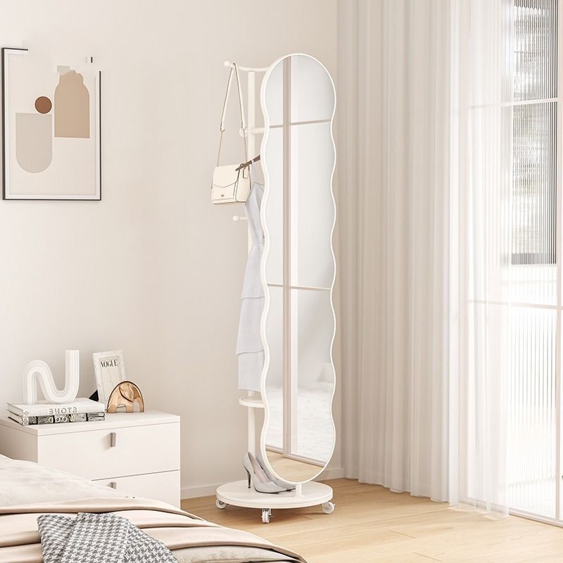 Full Body Mirror Stand Mirror With Rack Mirror Stand Full Body ...