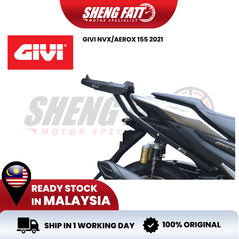 Givi Rack Yamaha NVX155 Aerox 155 2021 NVX Top Box Rack Top Box Heady ...