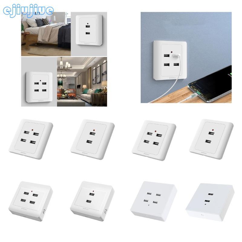 cc Industrial Grade USB Wall Plug ABS USB Wall Socket 4 USB Ports Wall ...