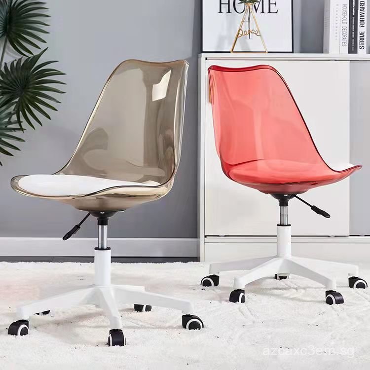 Acrylic Transparent Computer Chair Swivel Chair Rotating Adjustable ...