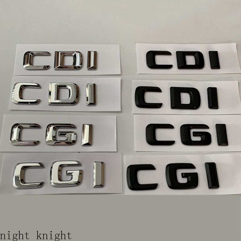 Modified Letter CGI CDI Trunk Emblem Badge ABS Plastic Car Rear Sticker ...