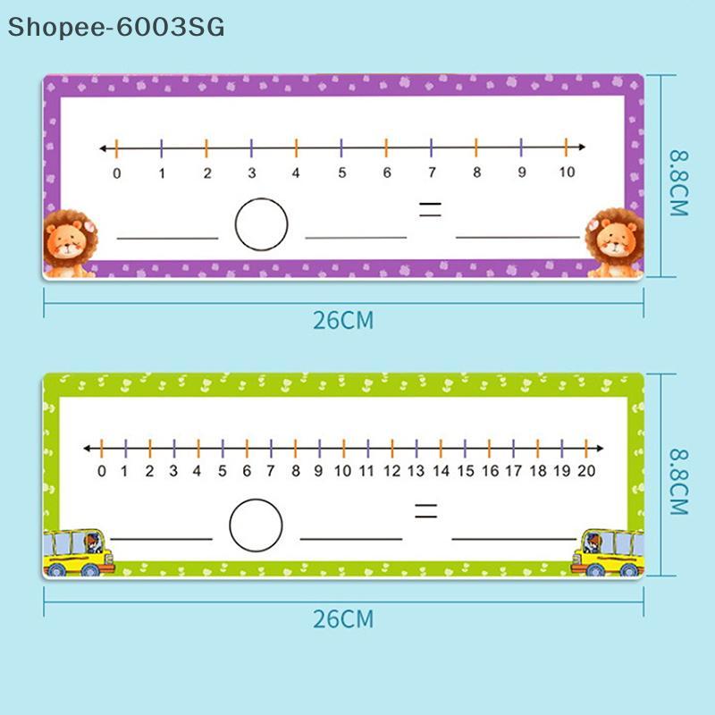 [modamaven] 1 Set Addition Subtraction Game 0-20 Dry Erase Number Line ...