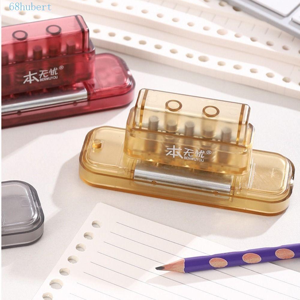 HUBERT Loose Leaf Hole Punch, 5 Holes Rounded Paper Puncher, Punching|5 ...
