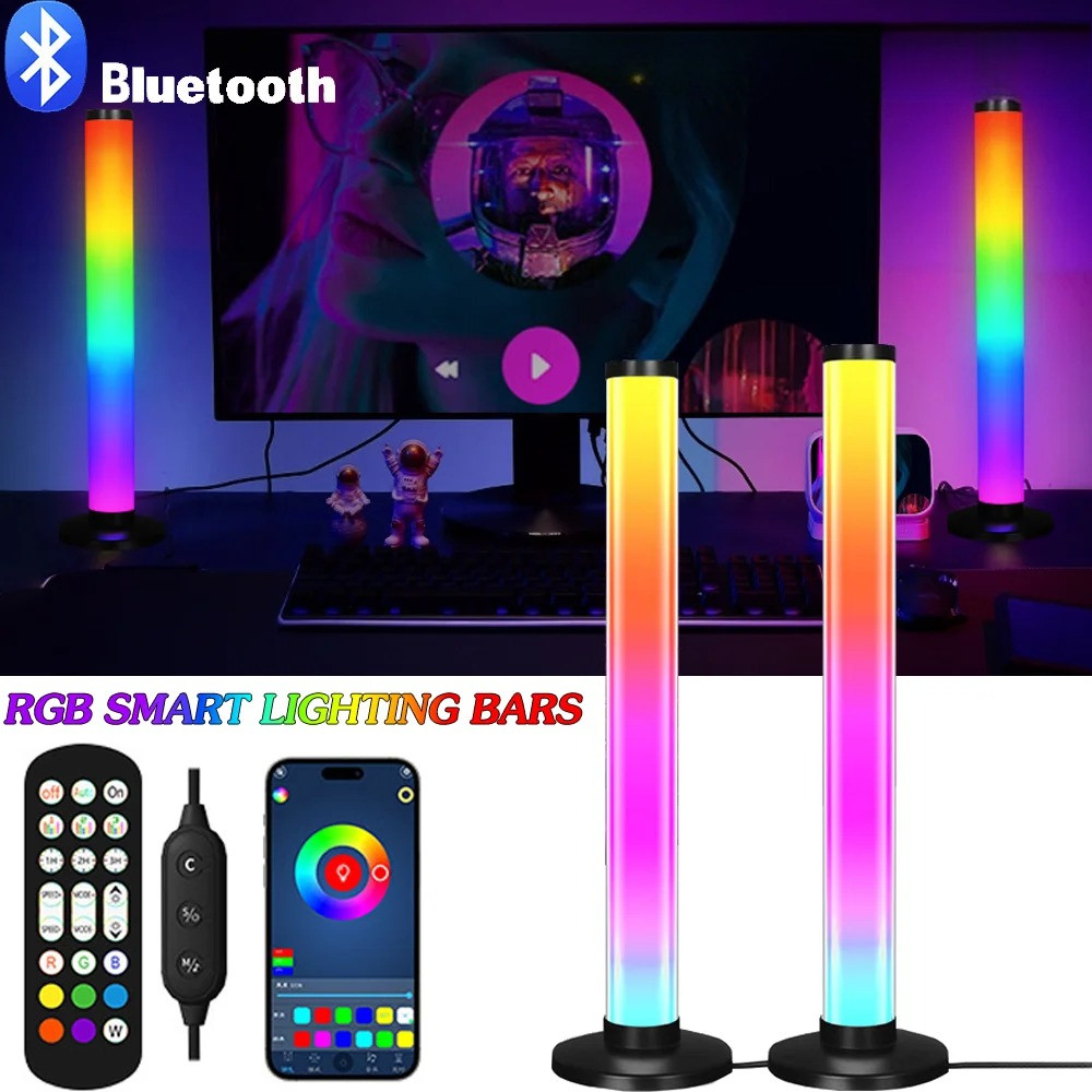 Smart LED Light Bar Remote Control Pickup Light Bluetooth DIY Music ...