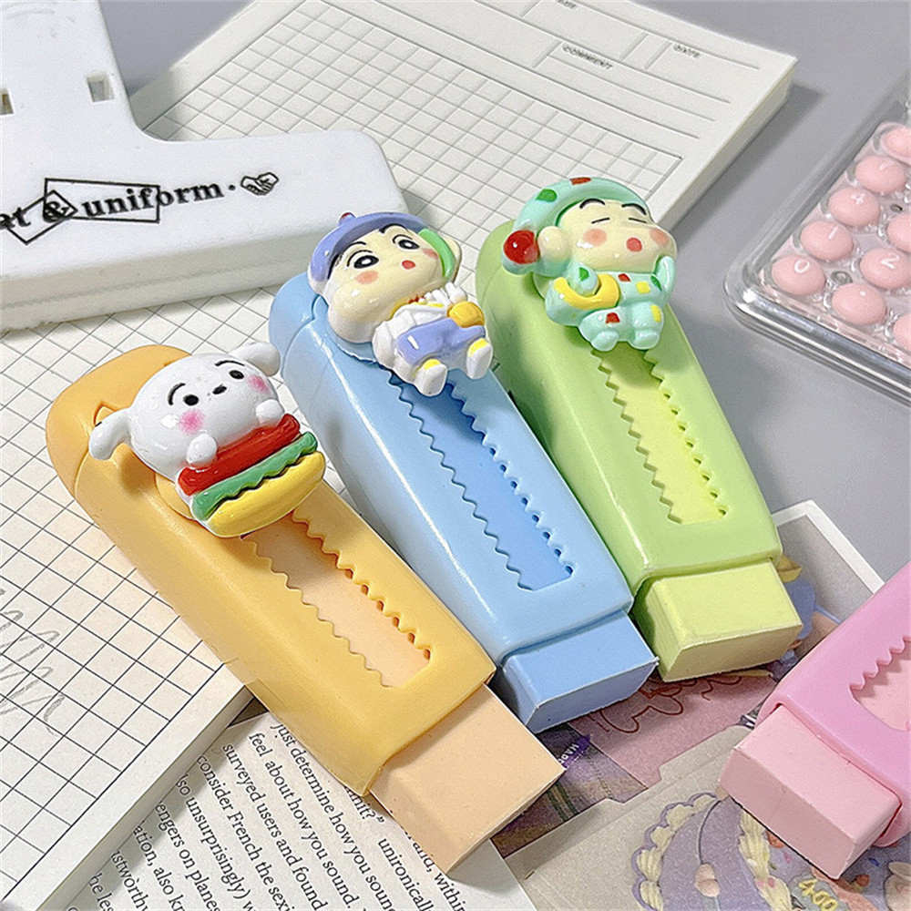 Push-pull Cartoon Eraser Colored Eraser Telescopic Kawaii Children's ...