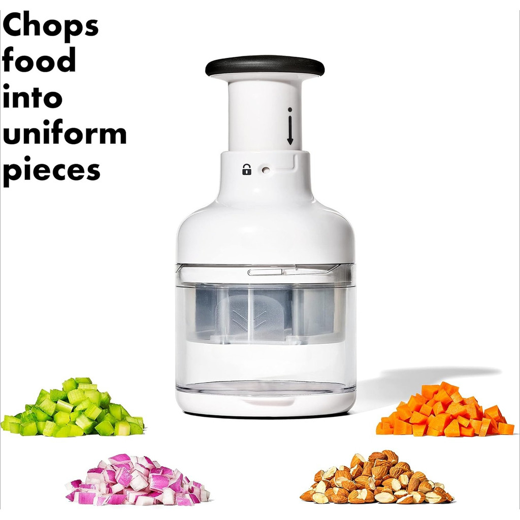 Food Chopper Vegetable Chopper Manual Hand Onion Salad Garlic Nut ...
