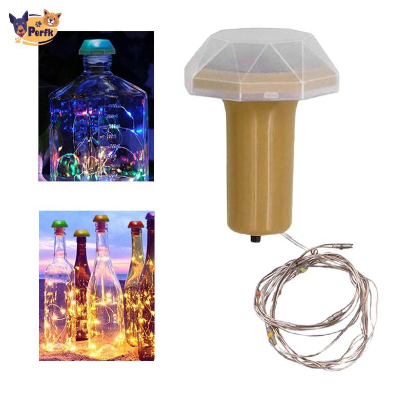 [Perfk] Wine Bottle Corks Lights Solar Powered LED Fairy Cork String ...
