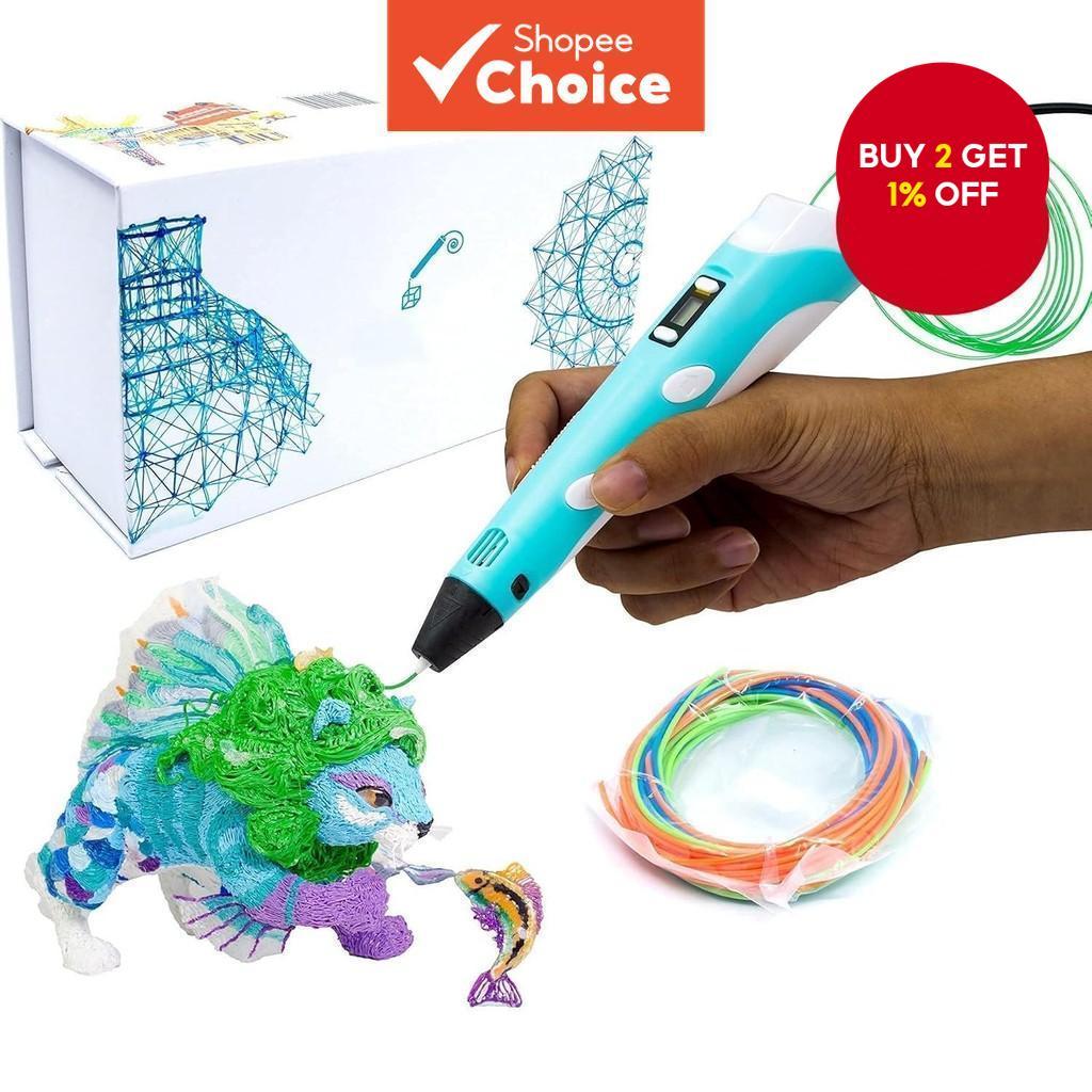 Magic Printing Pen 3D Free 10M DIY PLA Filament Drawing Toy Birthday ...