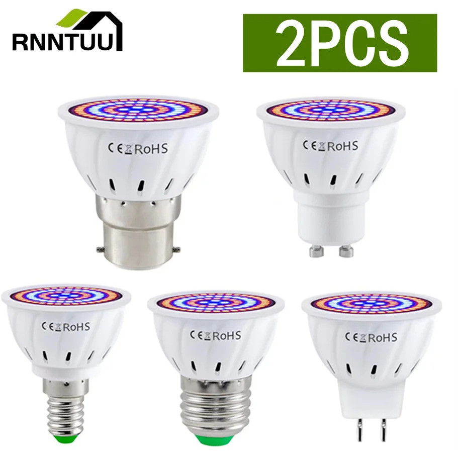 LED Phytolamp For Plants Full Spectrum Grow Bulb E27 Seedling Grow ...