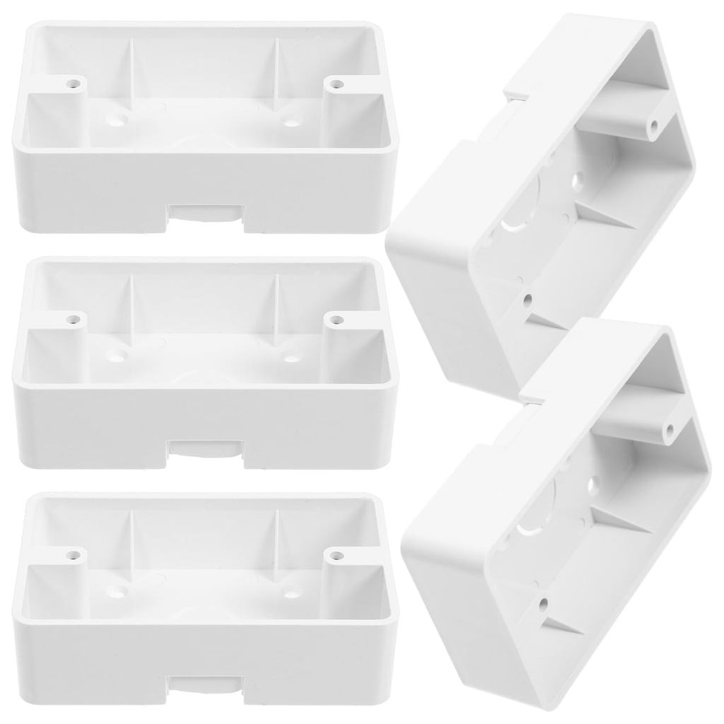 Angoily Surface Mount Backbox, 5pcs Single Gang Abs Outlet Junction ...