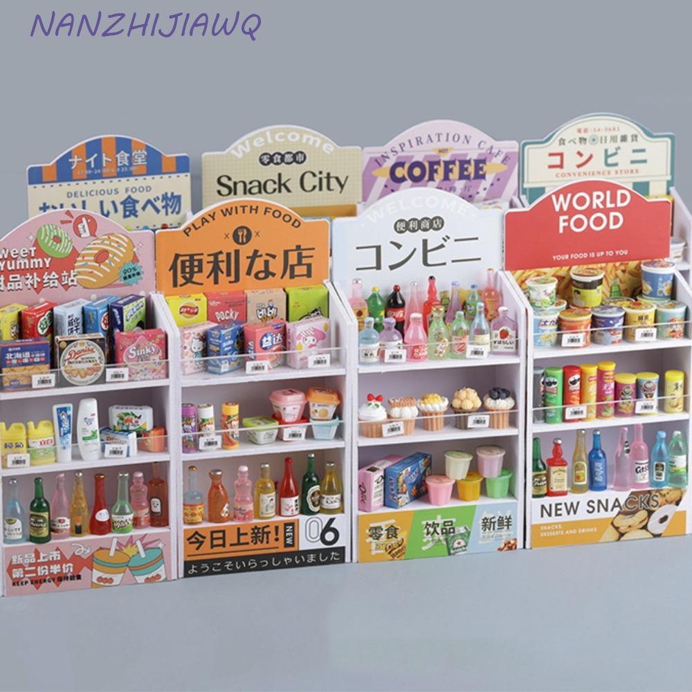 NANZHIJIAWQ Doll Mini Snack Shelf, Cartoon Snack Rack Simulated Snack ...
