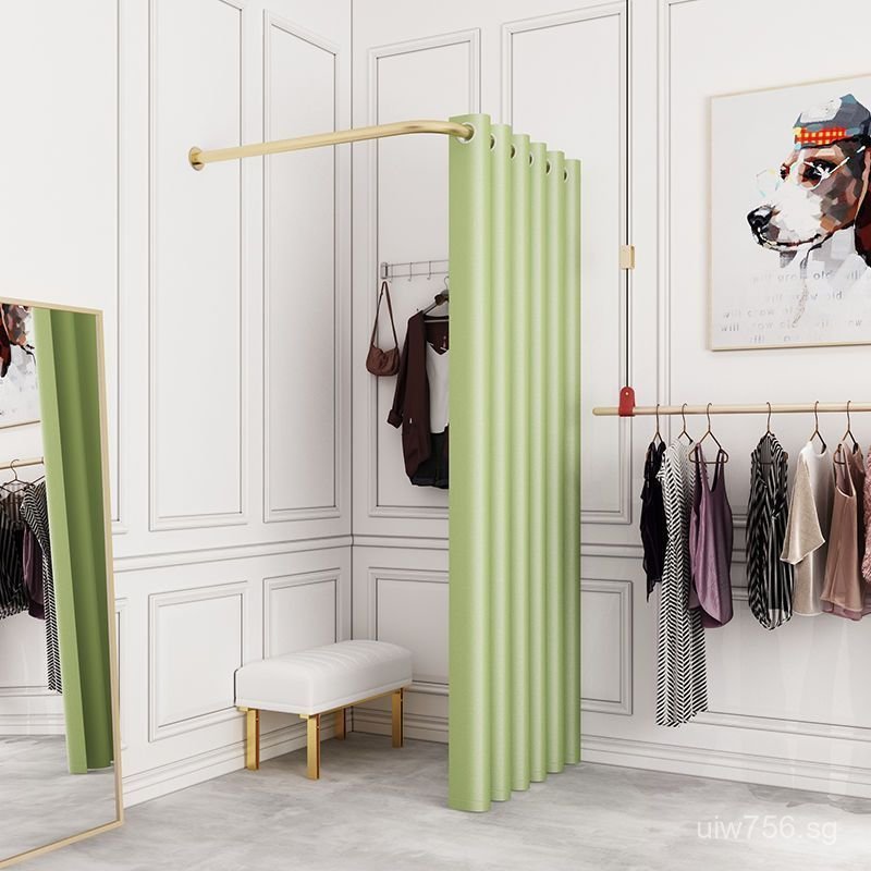 Clothing Store Rod Supermarket Curtain L Rod Curtain Door Curtain ...