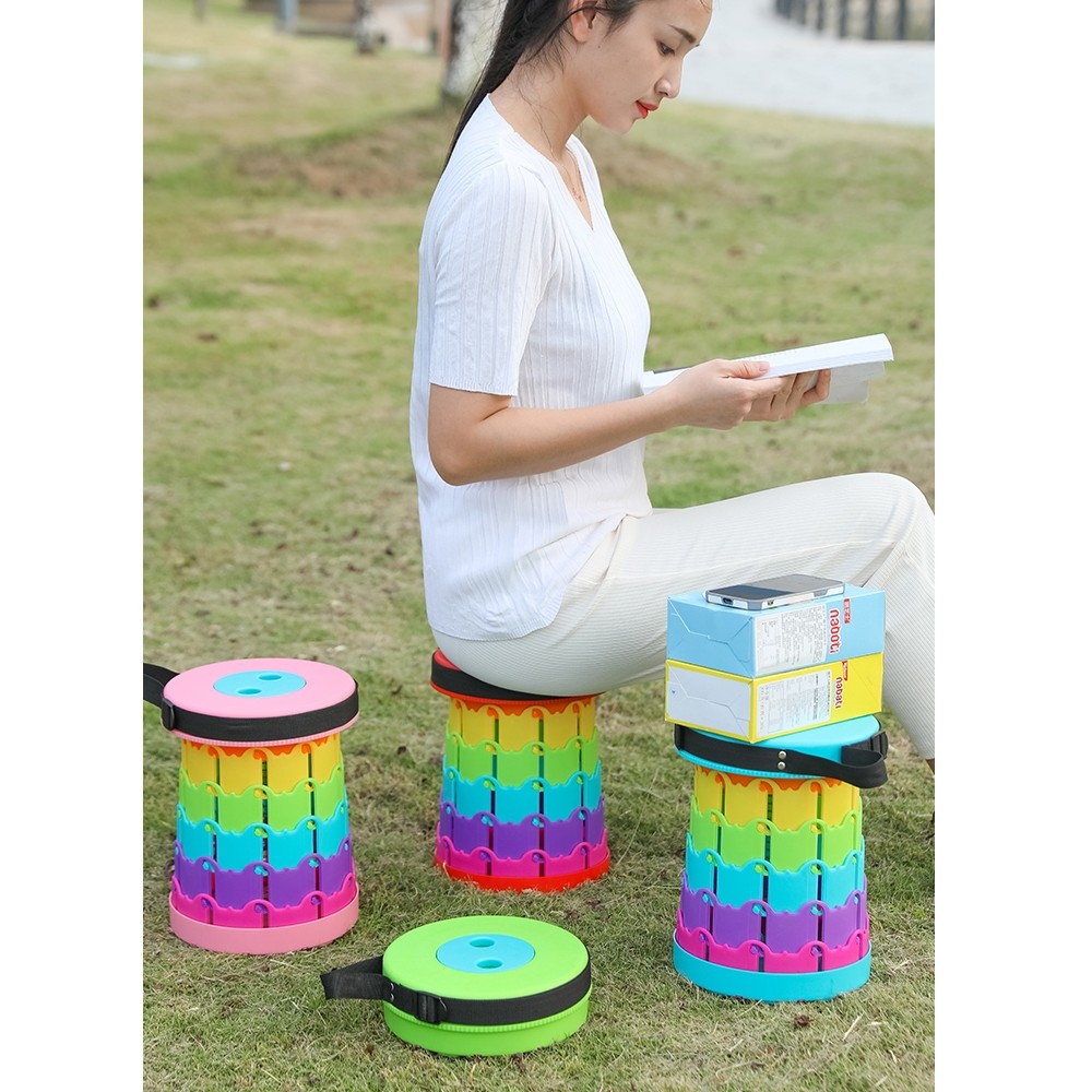 Small Stool Portable Telescopic Stool Electric Scooter Plastic Queueing ...