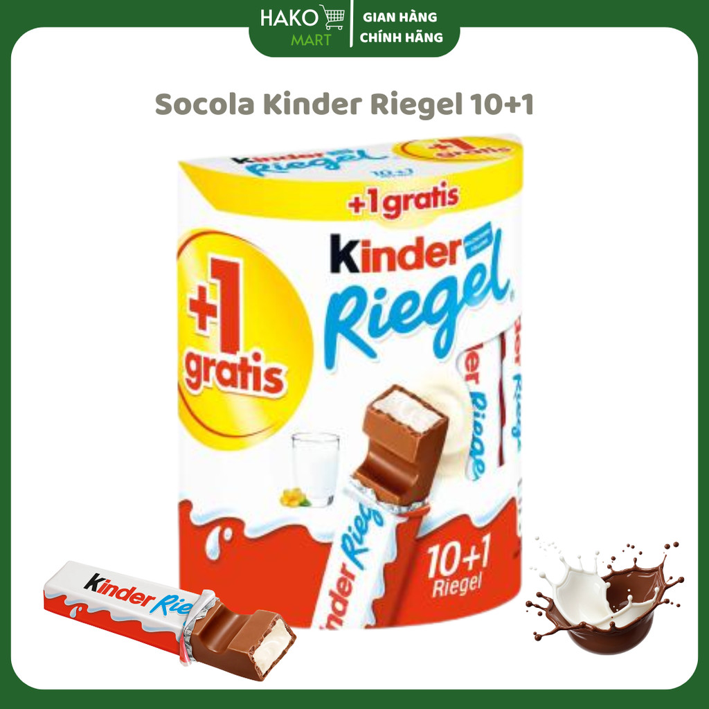Kinder Riegel Chocolate Box of 10+1 Bars | Shopee Singapore