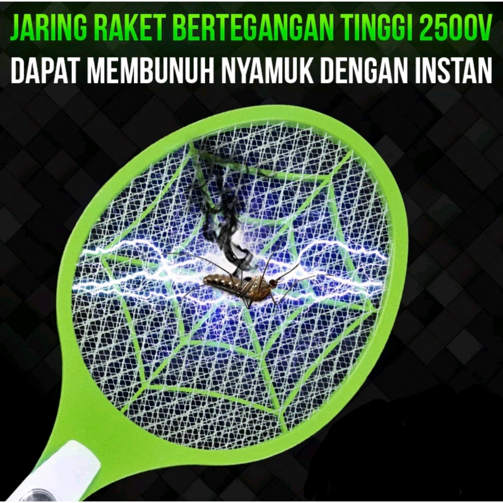 (BUBBLEWRAP) RAKET SETRUM NYAMUK CY006/006Y SISTEM CHARGE ULANG - Gambar 4