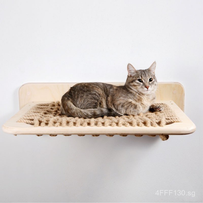 Wall Cat Climbing Frame Cat House Integrated Home Wooden Wall Cat House ...