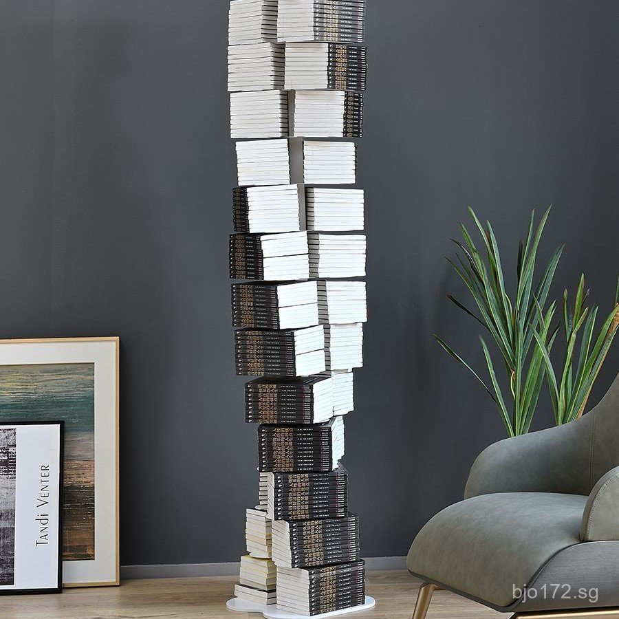 Artistic Spiral Invisible Floor-standing Storage Rack Living Room ...