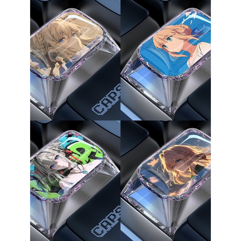 keycaps keycaps custom T Tab Keycap Single Velite Cartoon Cute Cross ...