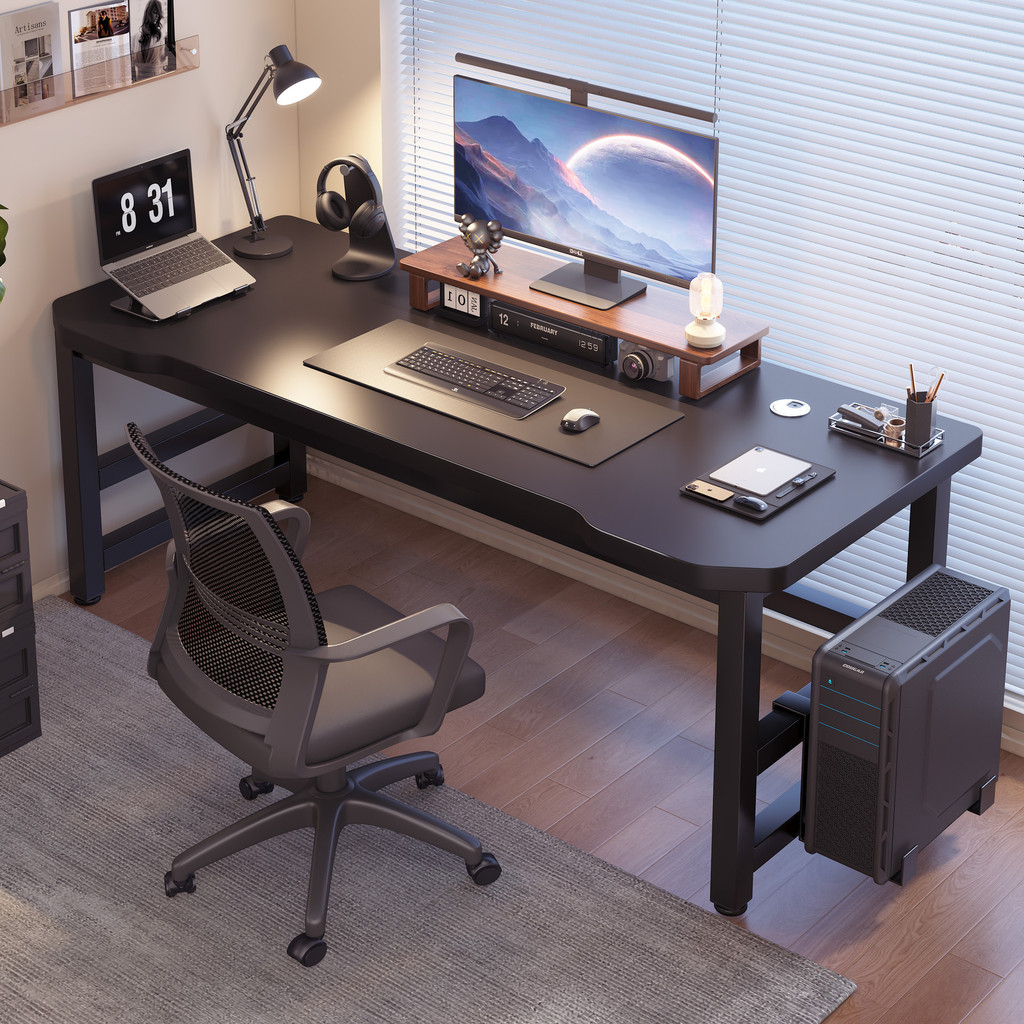 Computer Desk Desktop Gaming Desk Chair Bedroom Home Desk Rectangular ...