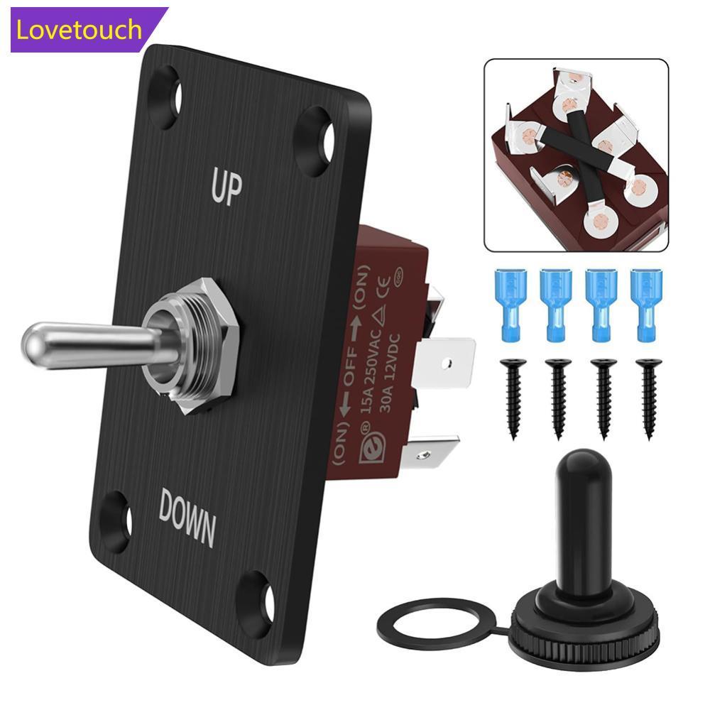 LOVETOUCH 12V DC Heavy Duty Toggle Switch Waterproof Toggle Switch 2 ...